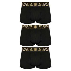 Versace Men Set Of Three Boxers With Greca Border